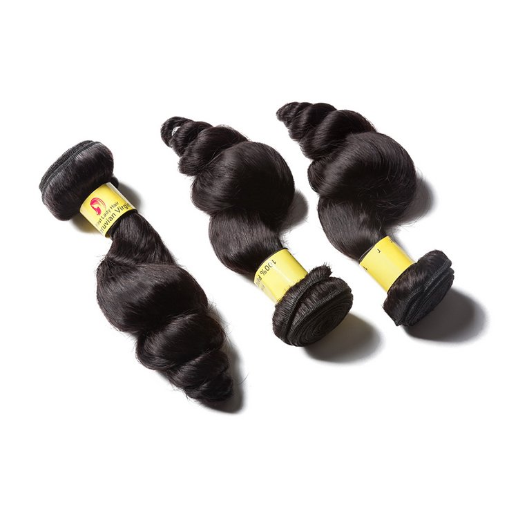 peruvian human hair grade 11a loose curl virgin hair,top quality hair in miami supplier