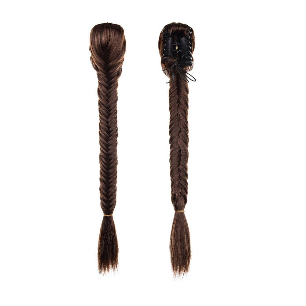 Hot Selling Fashion Ponytail Fish Bone Twist Dreadlock Wig Braid For Women Braid Ponytail