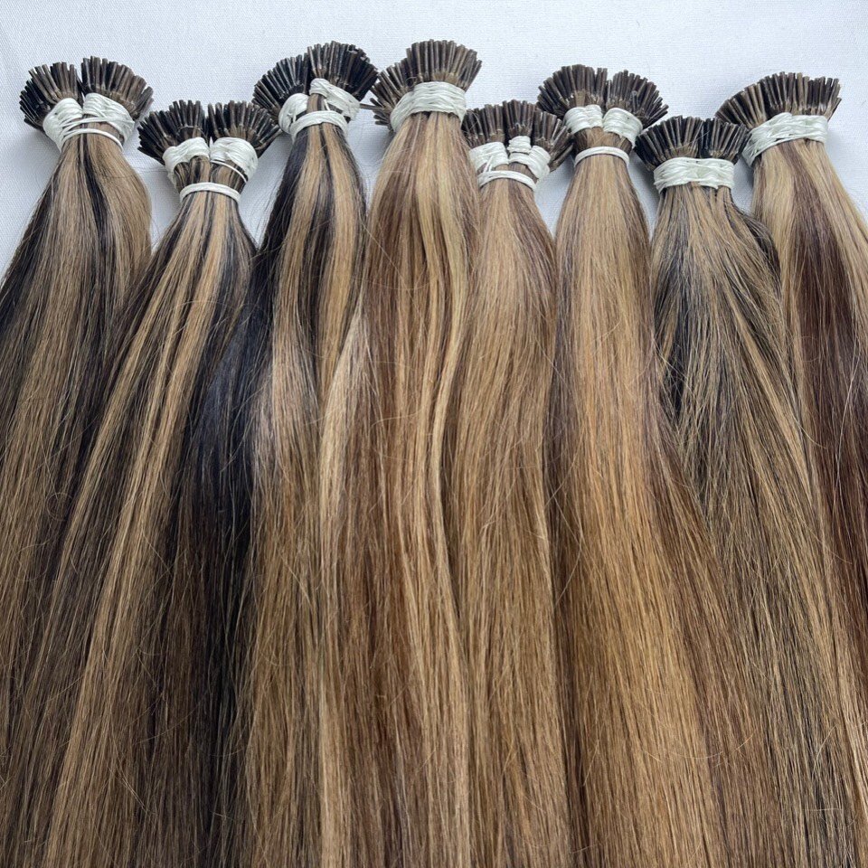 Wholesale Raw Hair Extensions Cuticle Aligned Russian Itip Hair Extension Keratin Stick I Tip Remy Human Hair Extensions