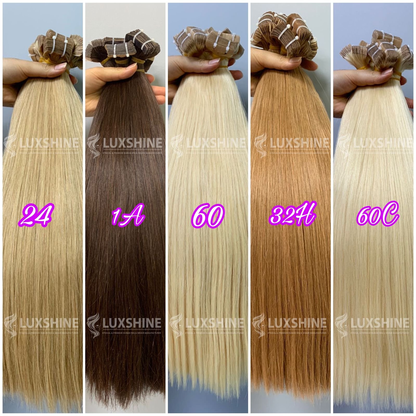 Hair Tape Stock Double Drawn Remy Human Hair Tape Ins Hair Extensions
