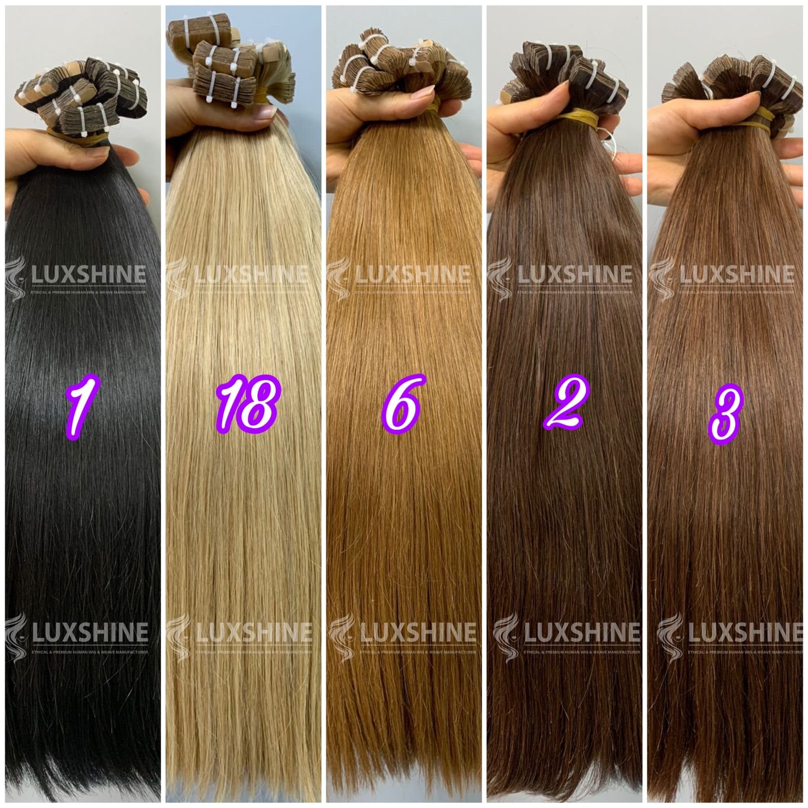 Hair Tape Stock Double Drawn Remy Human Hair Tape Ins Hair Extensions