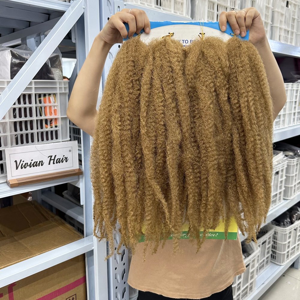 Vivian Hair 4X MHALI BRAID 180G 18" 56 Strands jamaican marley hair afro kinky marley twist braiding hair pre separated