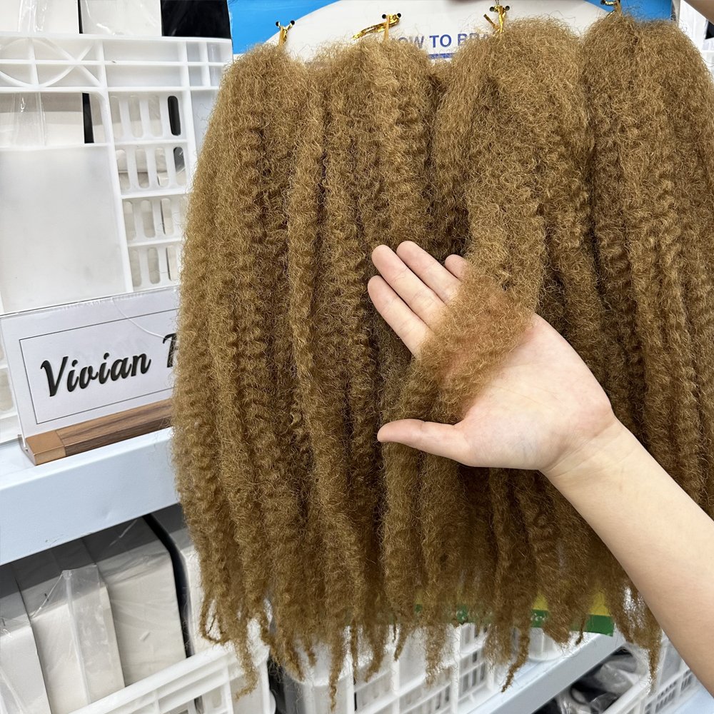 Vivian Hair 4X MHALI BRAID 180G 18" 56 Strands jamaican marley hair afro kinky marley twist braiding hair pre separated