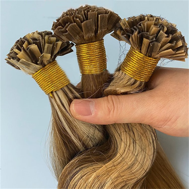 Wholesale Factory Thick End Double Drawn Cuticle Intact Virgin Human Hair Extensions Great Lengths Keratin Hair Extensions V Tip