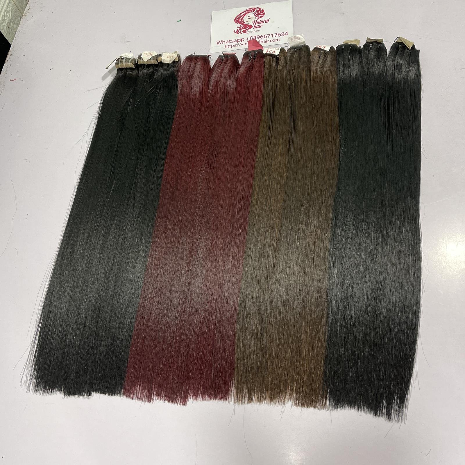 Super Double Drawn Vietnamese Virgin Human Hair 13A Grade Bone Straight Vietnam Human Hair Extension, Bundle Raw Vietnamese Hai