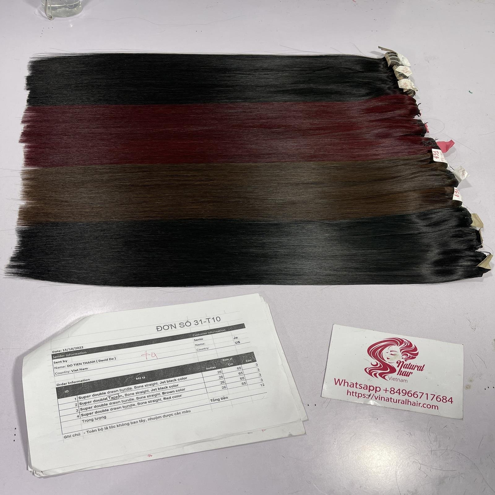 Super Double Drawn Vietnamese Virgin Human Hair 13A Grade Bone Straight Vietnam Human Hair Extension, Bundle Raw Vietnamese Hai