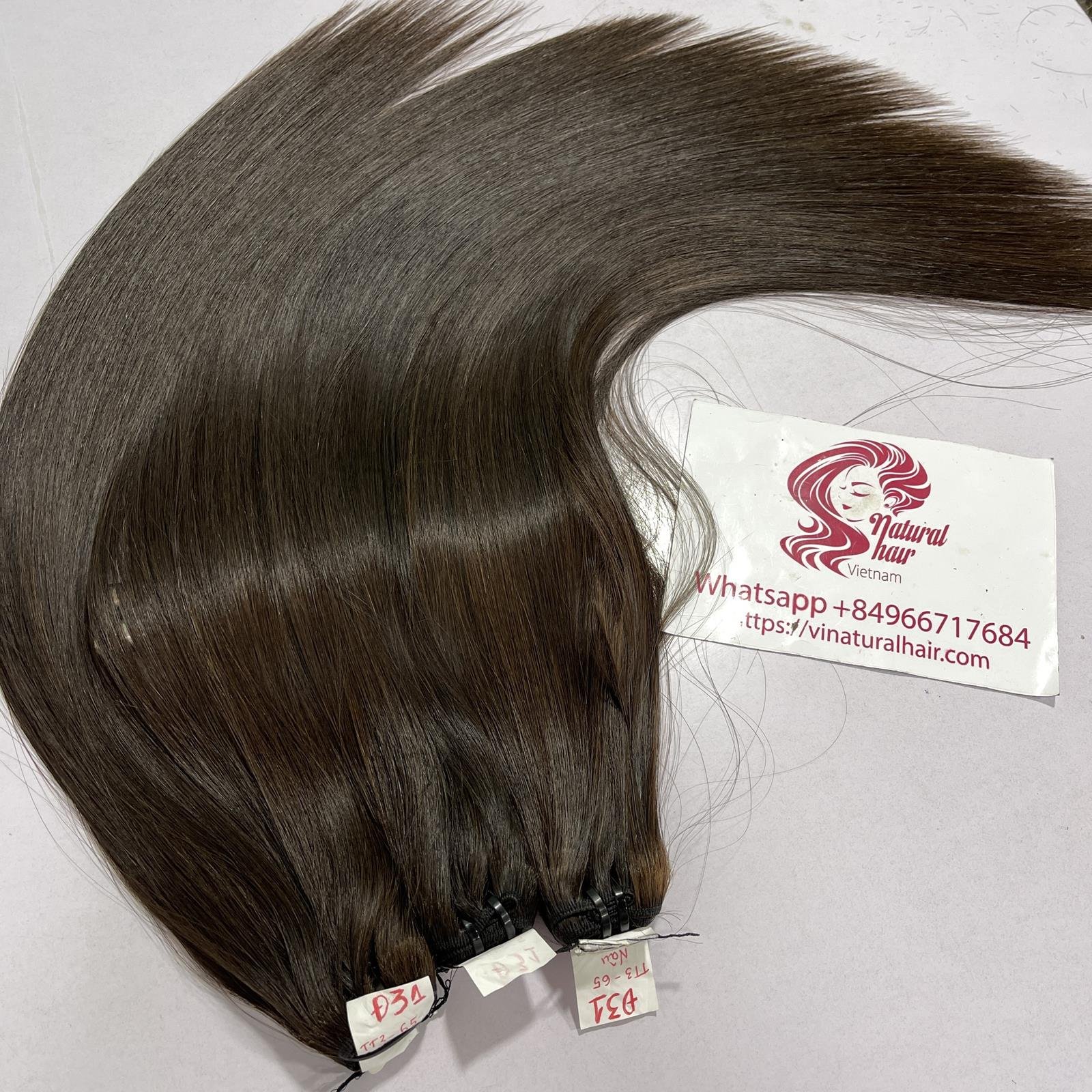 Super Double Drawn Vietnamese Virgin Human Hair 13A Grade Bone Straight Vietnam Human Hair Extension, Bundle Raw Vietnamese Hai
