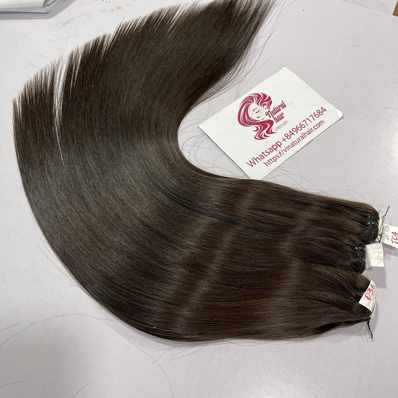 Super Double Drawn Vietnamese Virgin Human Hair 13A Grade Bone Straight Vietnam Human Hair Extension, Bundle Raw Vietnamese Hai