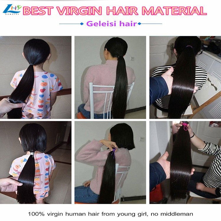 Super shiny mink Brazilian virgin human hair bundle, 40 42 inch straight hair extension, best Brazilian glossy human hair weave