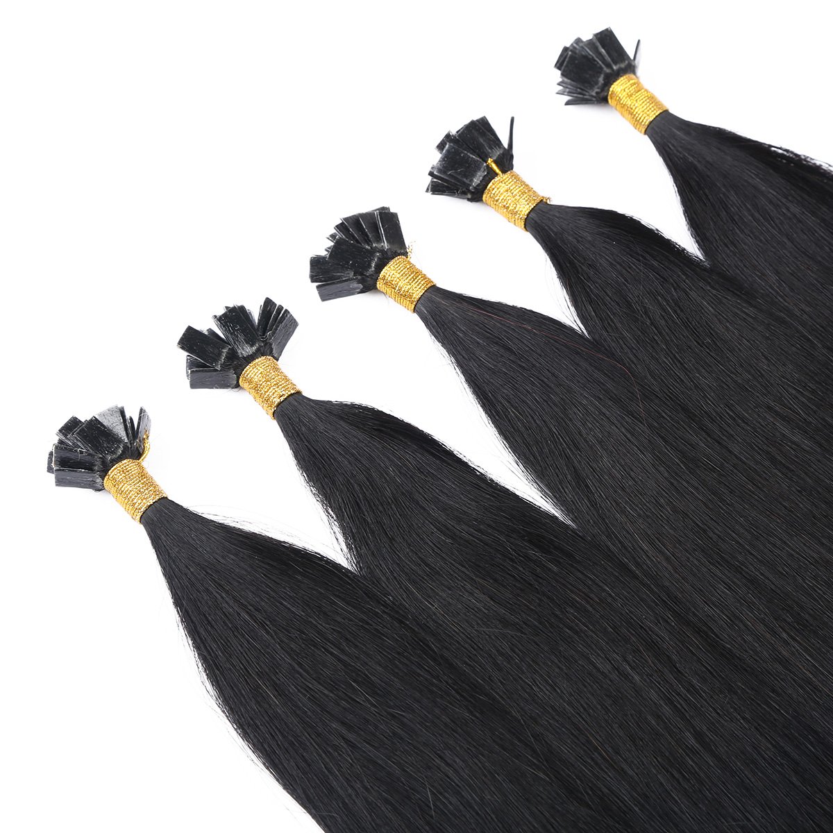 Salon Quality Chocolate Brown Color Nano Beads Hair Straight Italian Keratin Nano Bonds Remy Human Hair Keratin I tip Extensions