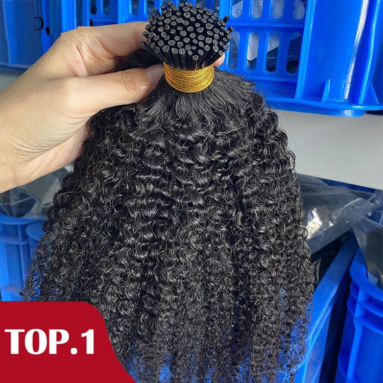 Salon Quality Chocolate Brown Color Nano Beads Hair Straight Italian Keratin Nano Bonds Remy Human Hair Keratin I tip Extensions