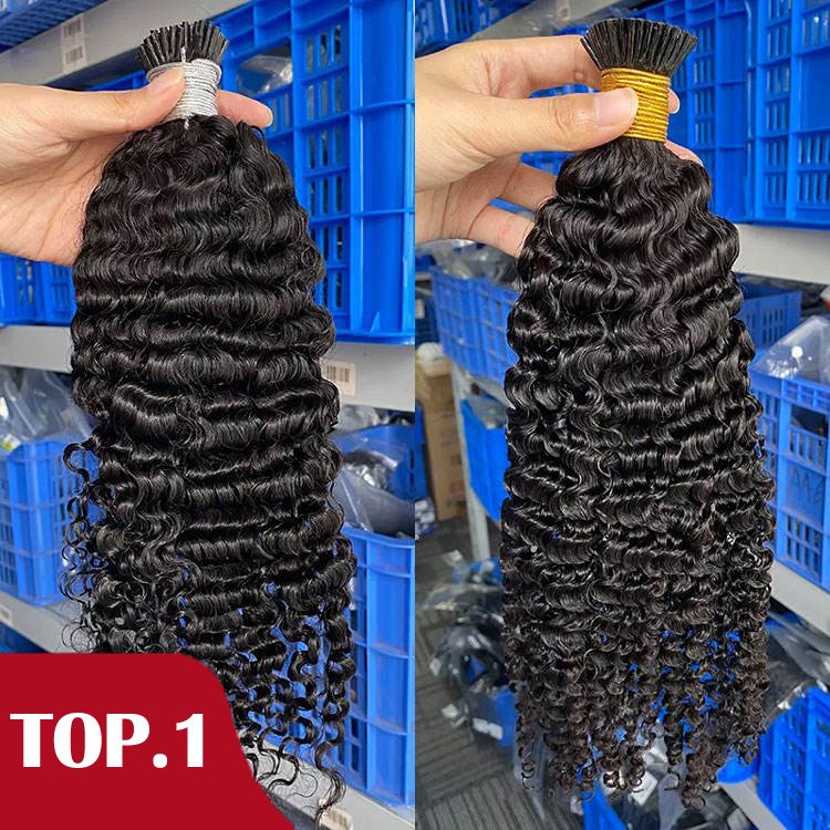 Salon Quality Chocolate Brown Color Nano Beads Hair Straight Italian Keratin Nano Bonds Remy Human Hair Keratin I tip Extensions