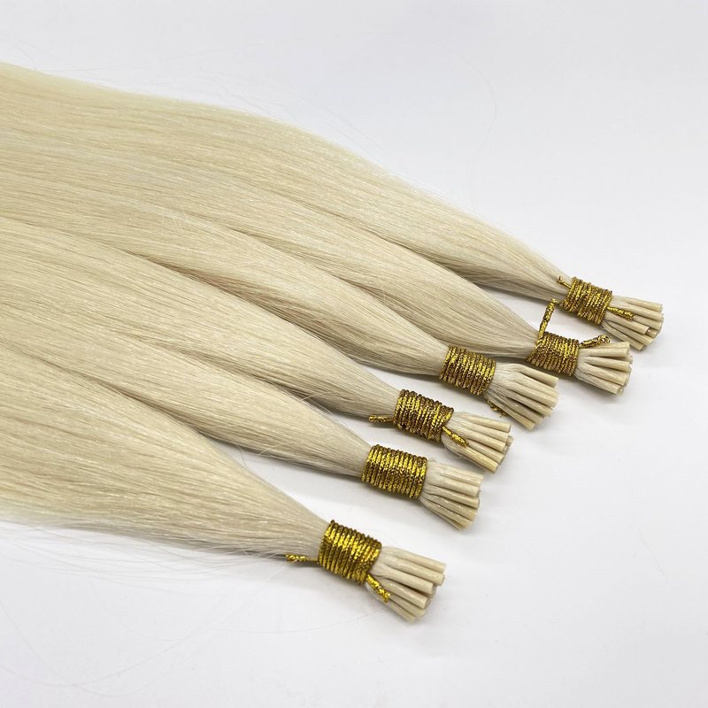 Premium Quality Cuticle Aligned K Tip Hair 100% Virgin Remy Russian Human Hair Double Drawn I Tip Hair Extension