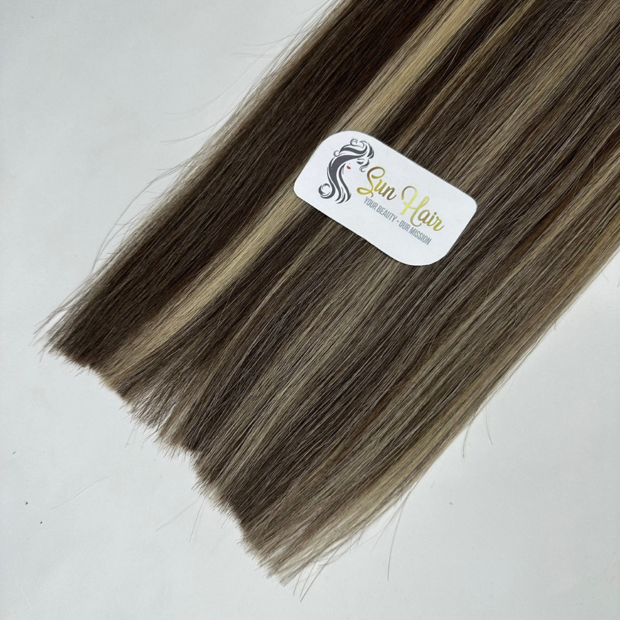 Wholesale 100% Remy Vietnamese Real Human Hair Extensions Hot Product Normal Tape SDD Straight Piano Color By Sun Hair Company