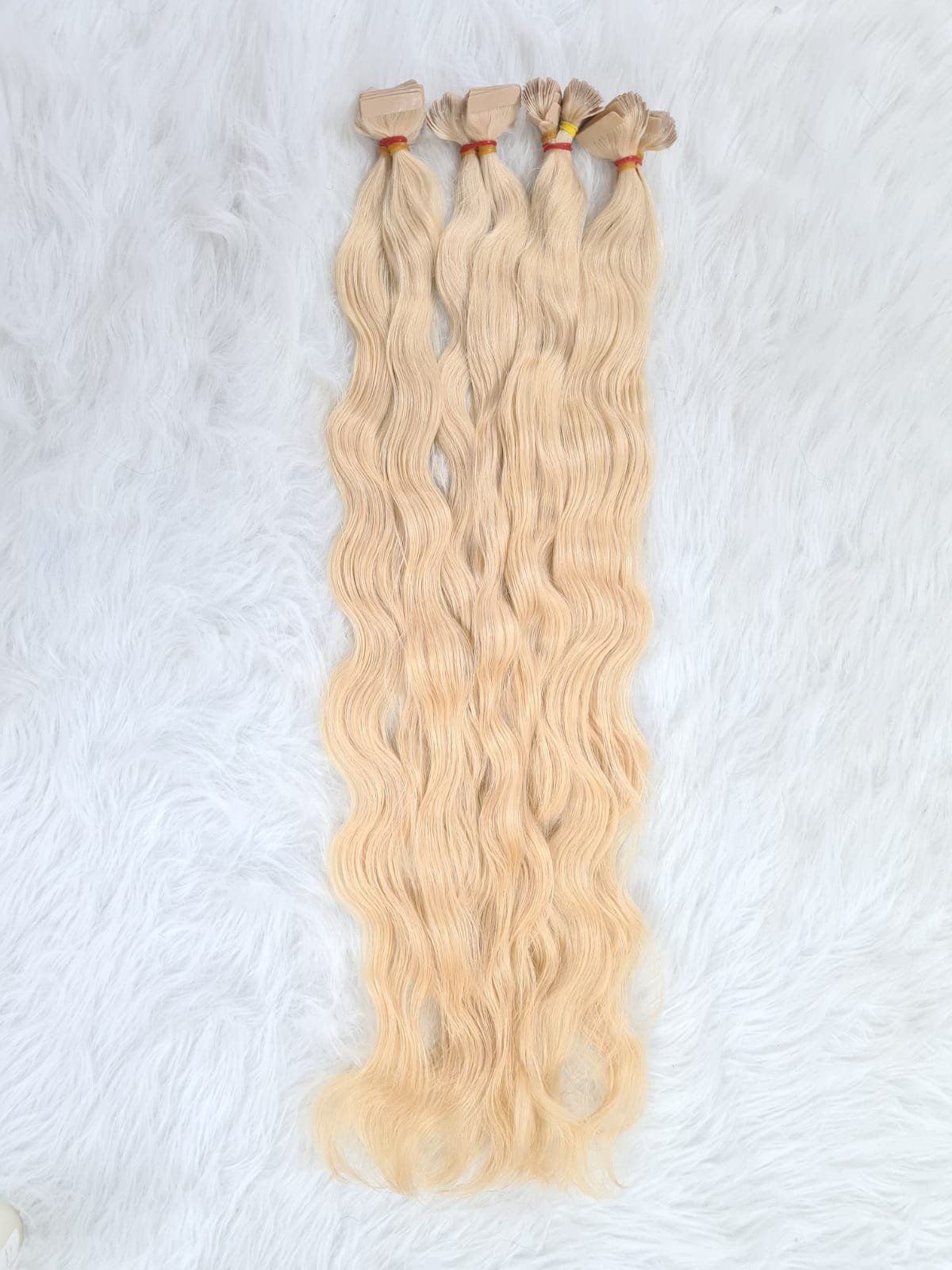 raw tape-in hair extension Vietnamese straight, cambodian wavy and burmese curly texture Sky Hair vendor in Viet Nam