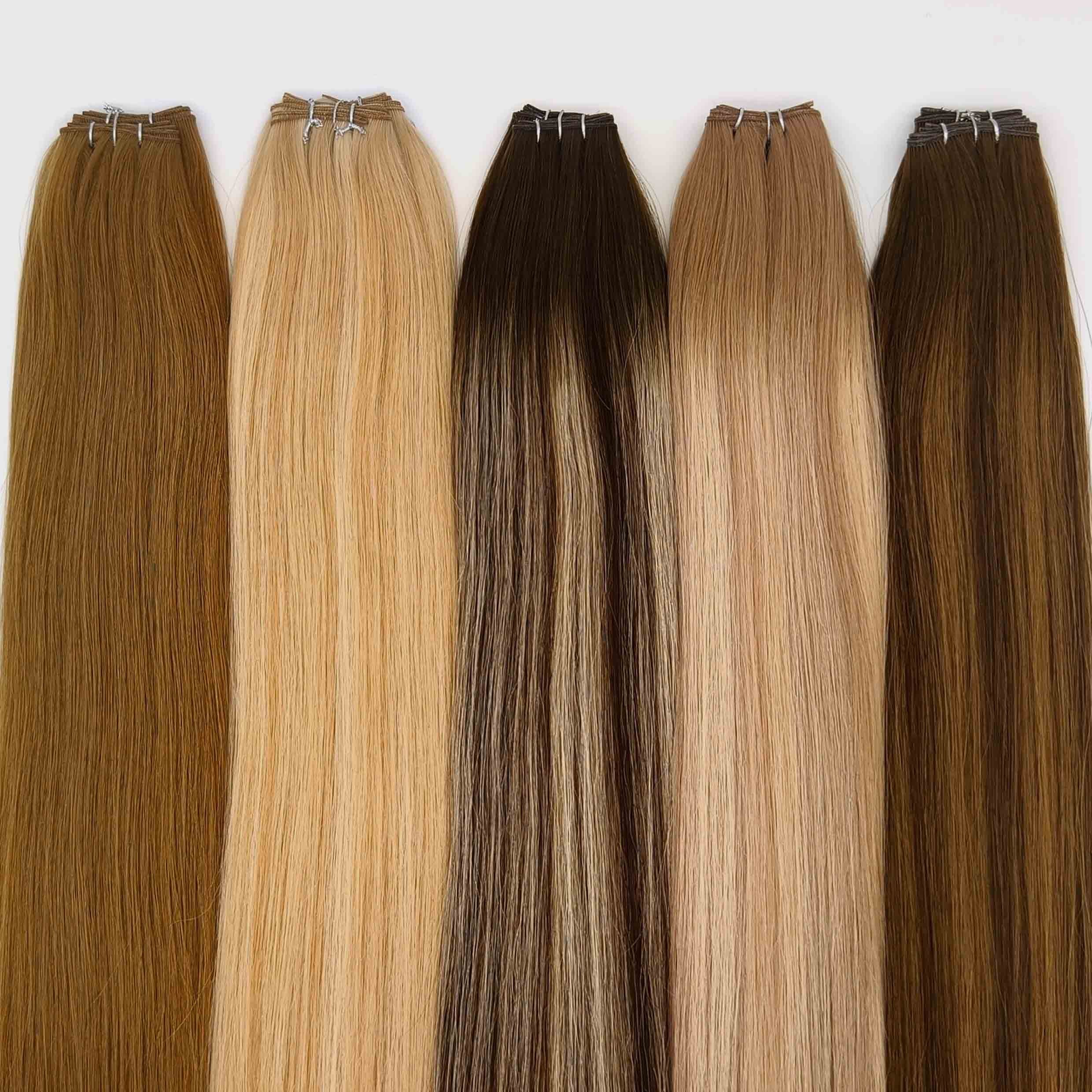 Fasimei Wholesale Price 2023 Best Quality Raw Cuticle Aligned Hair Product Genius Weft Hair Extensions