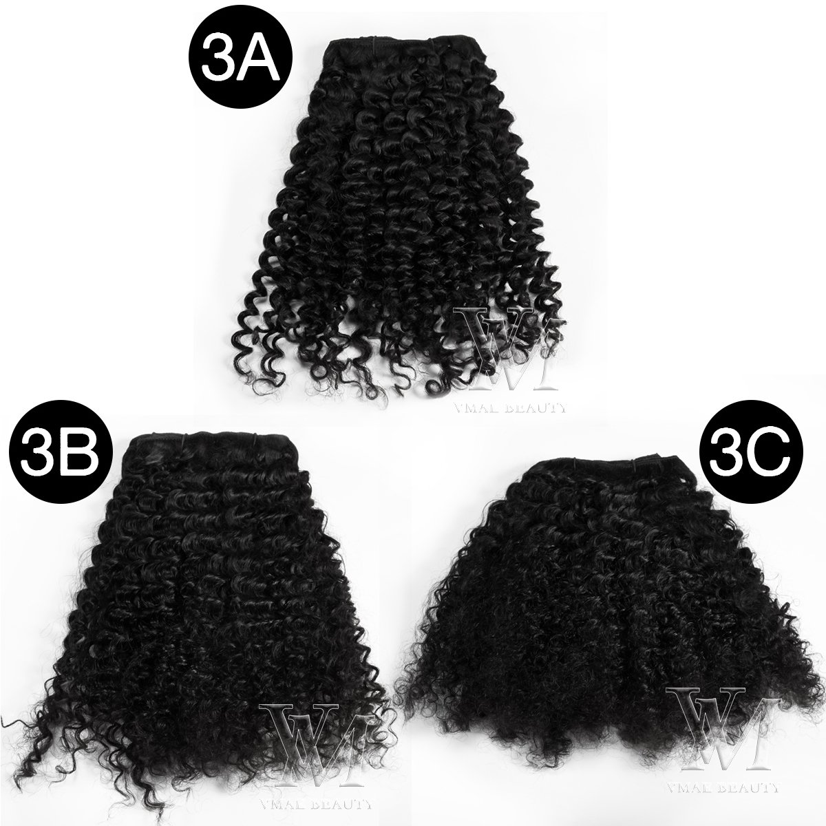 VMAE Wholesale Raw Remy Human Hair Extensions Clip Ins Deep Wavy Afro Kinky Curly Clip In Hair Extensions for Black Women