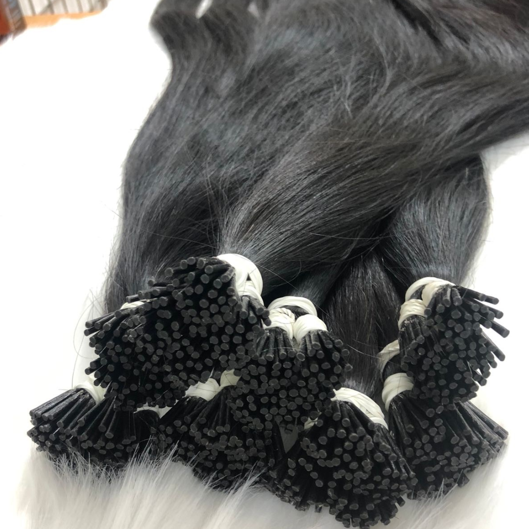 Top Quality i tip 20 22 24 26 28 Inches Raw Keratin Double Drawn Virgin european hair extensions i tip human hair extensions