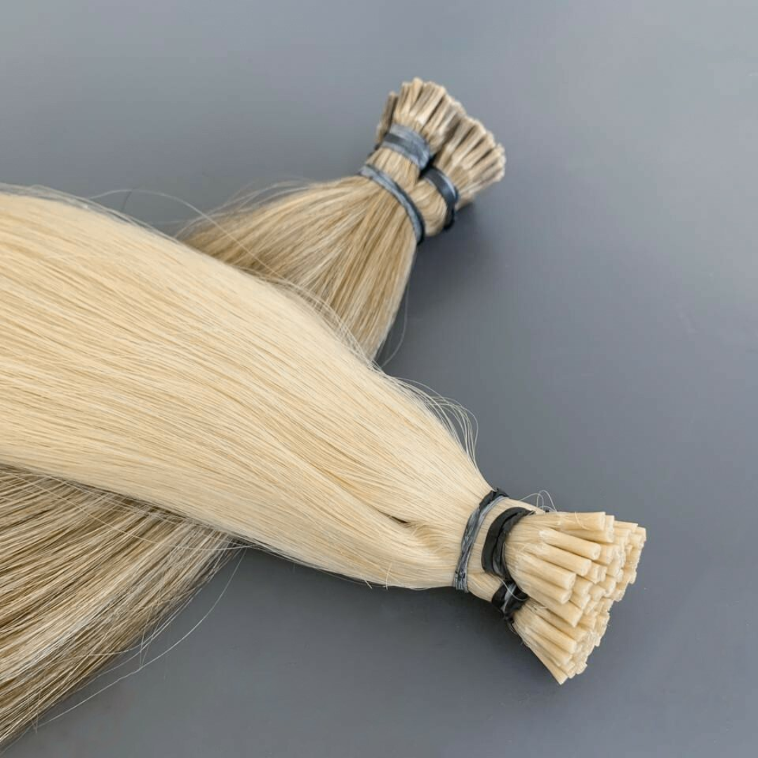 Top Quality i tip 20 22 24 26 28 Inches Raw Keratin Double Drawn Virgin european hair extensions i tip human hair extensions