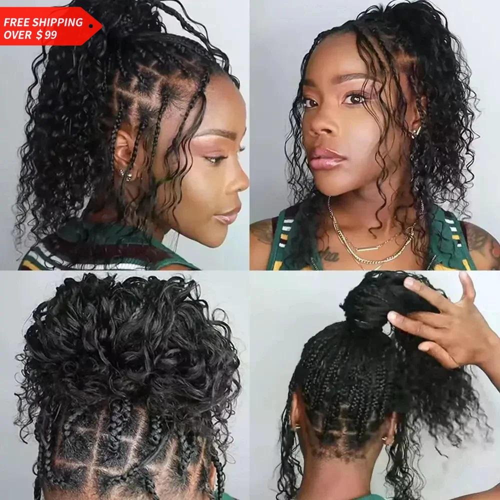 28in Malaysian Micro Braiding Hair Bulk Water Wave No Weft Crochet 100g 1pc