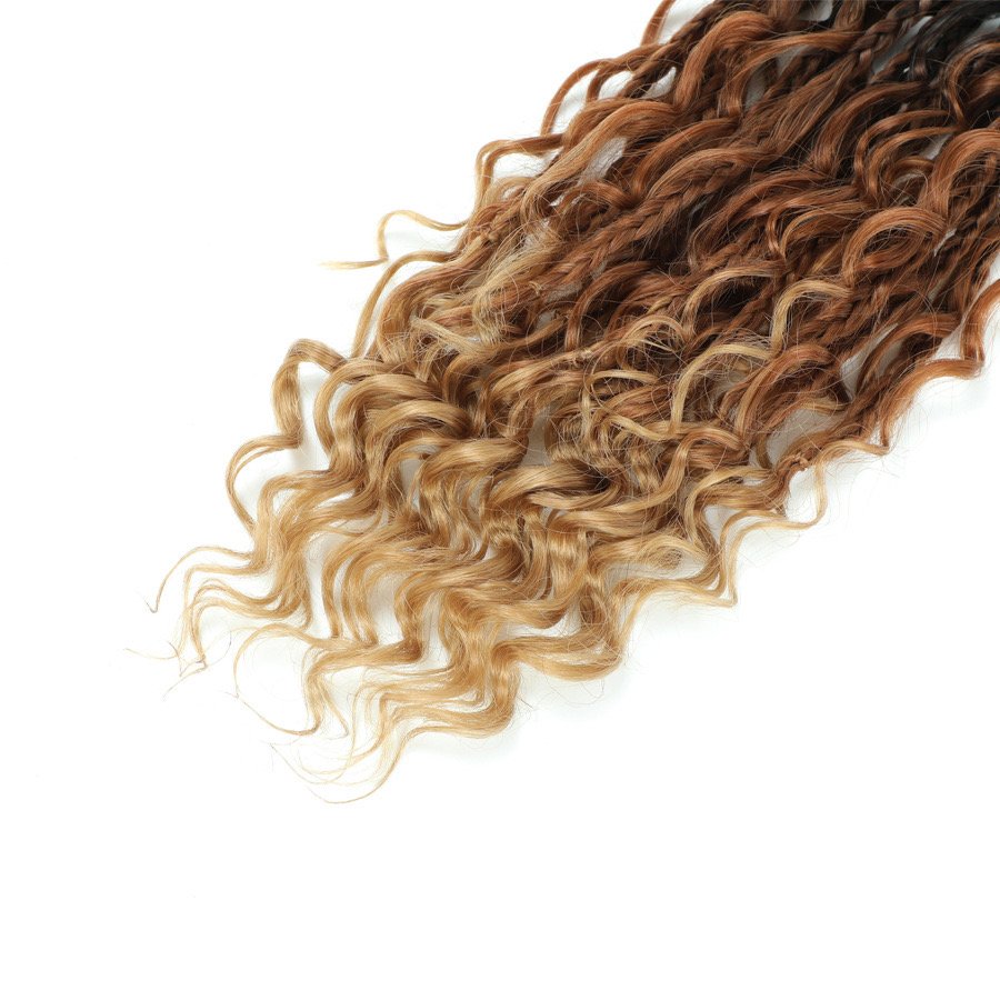 Natural black Crochet Box Braids Boho Box Braids Crochet Hair Bohemian Crochet Hair Synthetic Braiding Hair extension