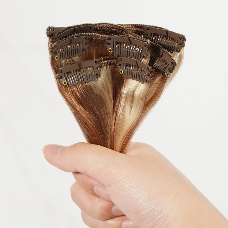 2023 New Arrival Wholesale russian hair double drawn clip in human hair extensions