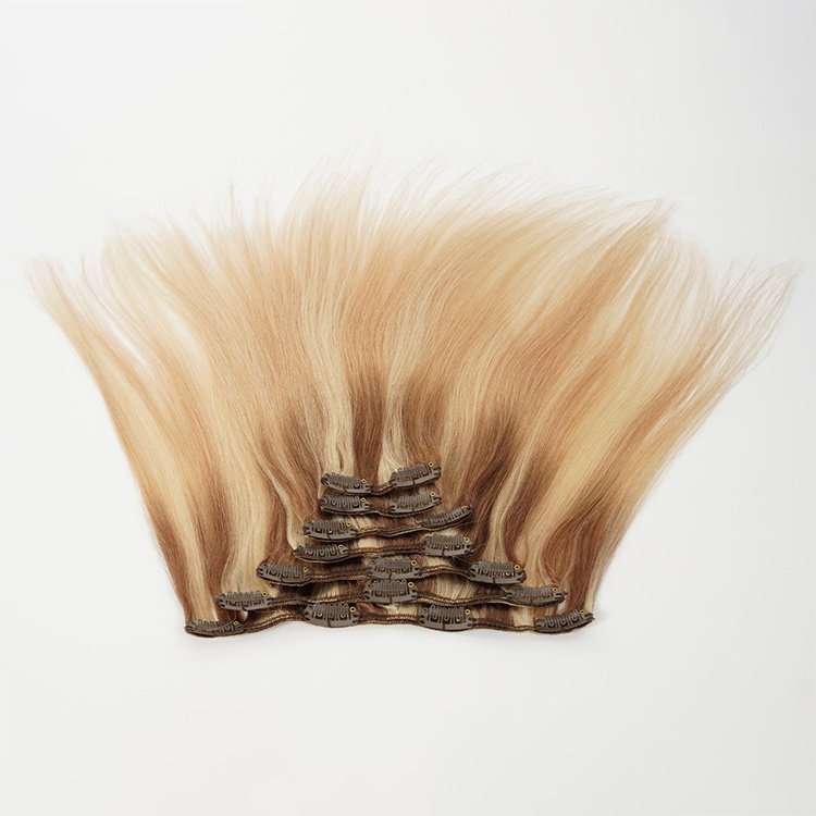 2023 New Arrival Wholesale russian hair double drawn clip in human hair extensions