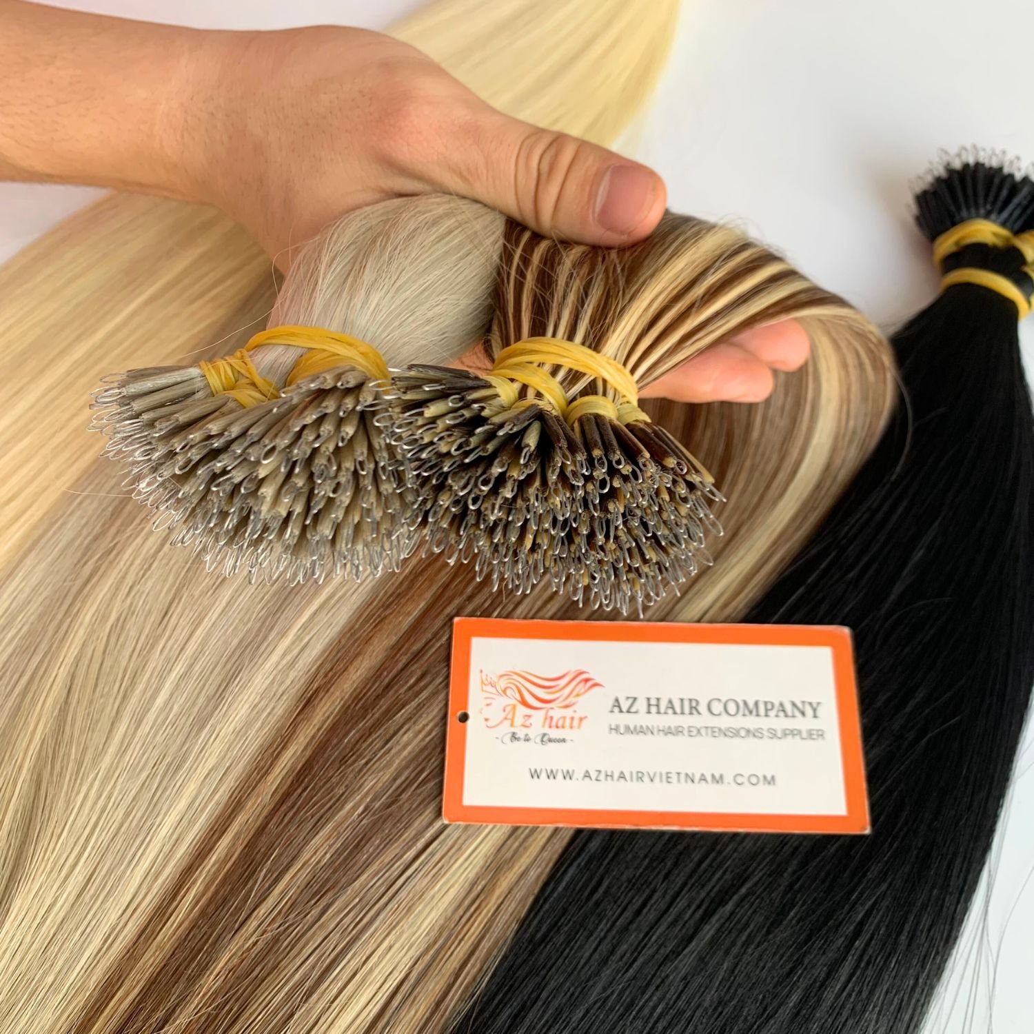 Human Hair Extensions Nano Tip Extensions Cuticle Aligned Raw Hair Wholesale Factory Price Super Double Drawn