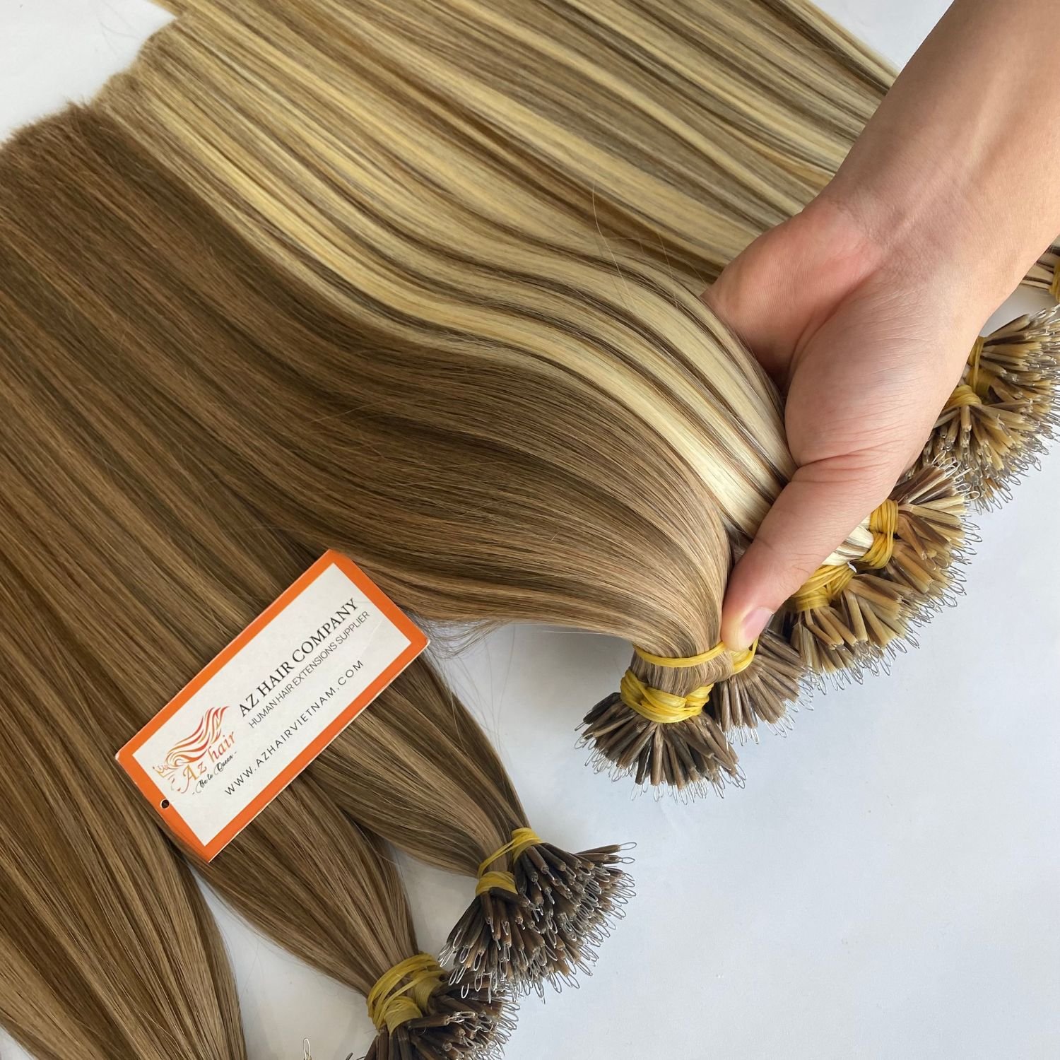Human Hair Extensions Nano Tip Extensions Cuticle Aligned Raw Hair Wholesale Factory Price Super Double Drawn