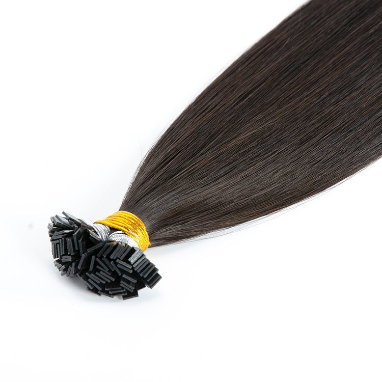 Ready to ship Pre bonded human hair extensions double drawn cuticle aligned hair Italian Keratin Flat Tip hair extension