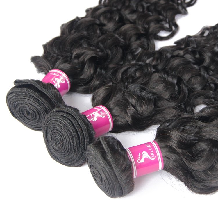 10A Water Wave Brazilian Virgin Hair Bundles 100% Cuticle Aligned Human Hair Extensions Natural Color No Shedding