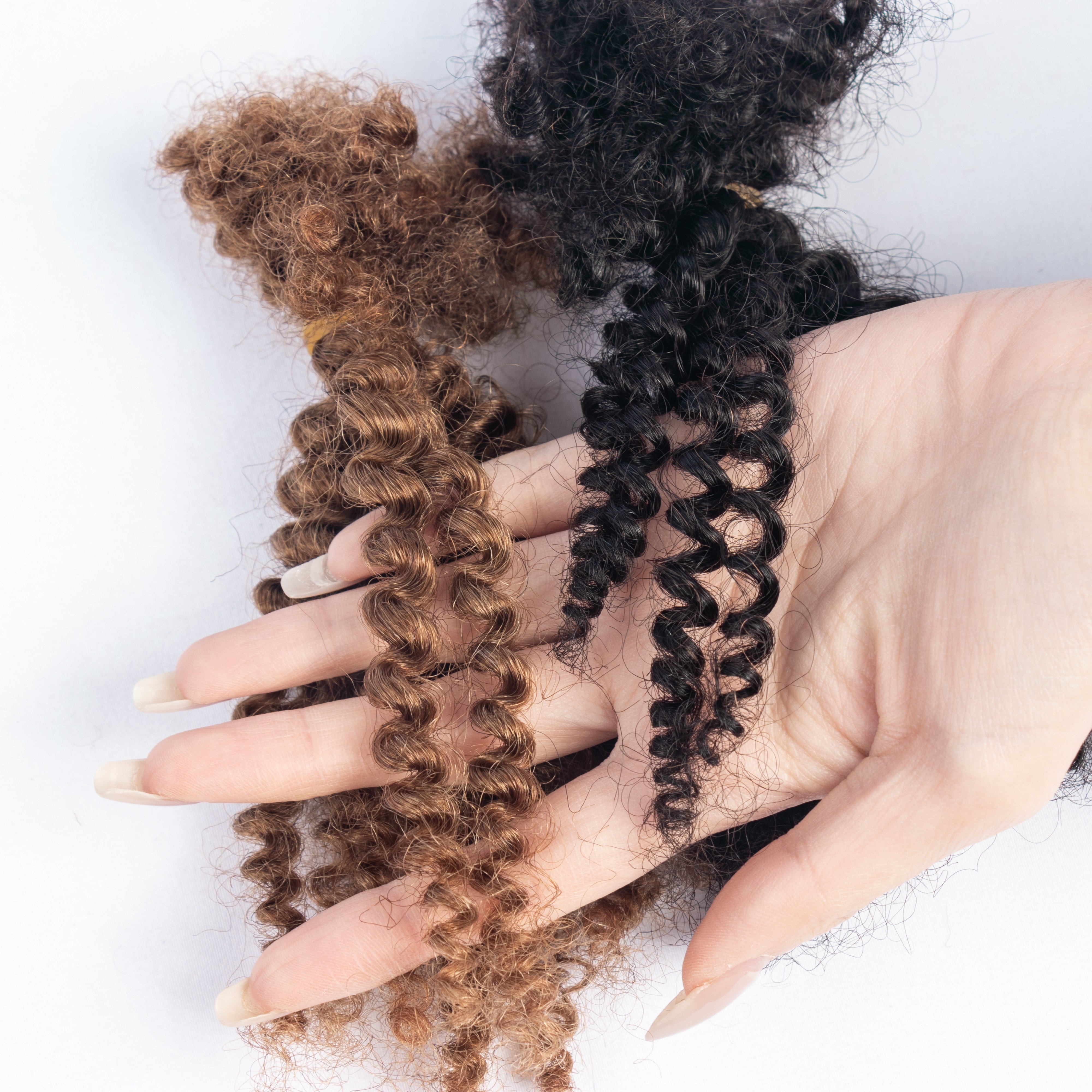 4A Bulk Human Hair For Braids Brazilian Kinky Curly Braiding Bulk Human Hair Extensions No Weft
