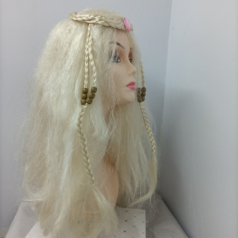 Holiday party Braided wig Colour fluffy long hair cosplay Halloween Christmas dress-up hair dance makeup wig