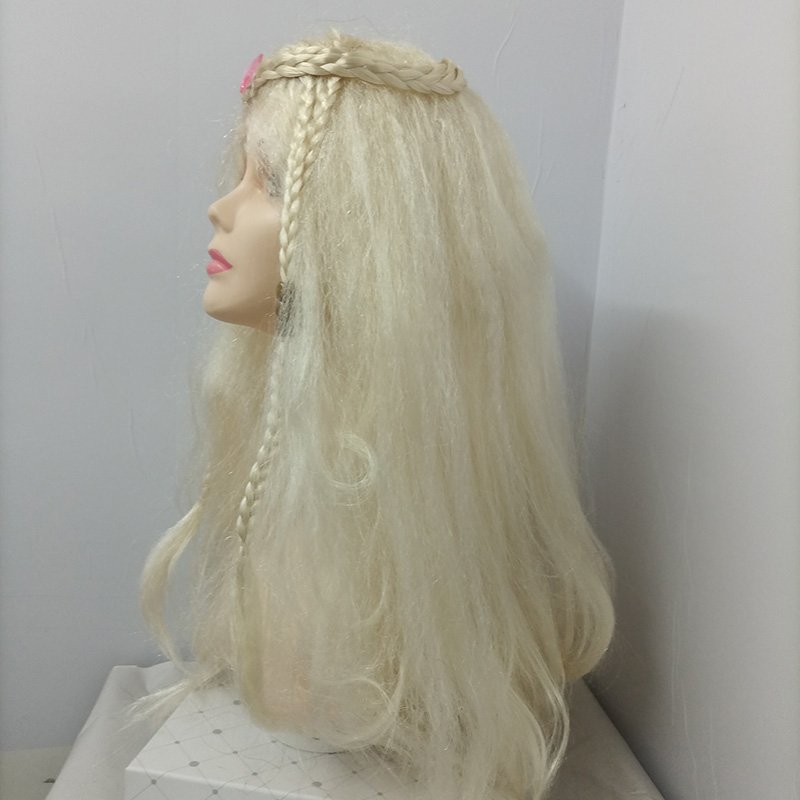 Holiday party Braided wig Colour fluffy long hair cosplay Halloween Christmas dress-up hair dance makeup wig