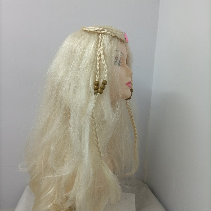 Holiday party Braided wig Colour fluffy long hair cosplay Halloween Christmas dress-up hair dance makeup wig