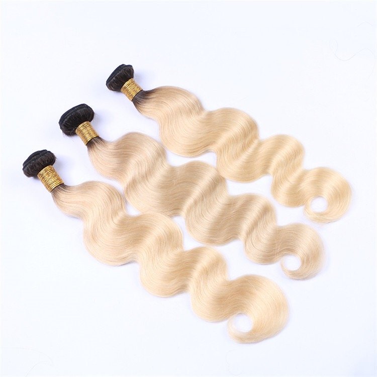 Wholesale Body Wave Ombre Color Natural Virgin Brazilian Human Hair Extensions
