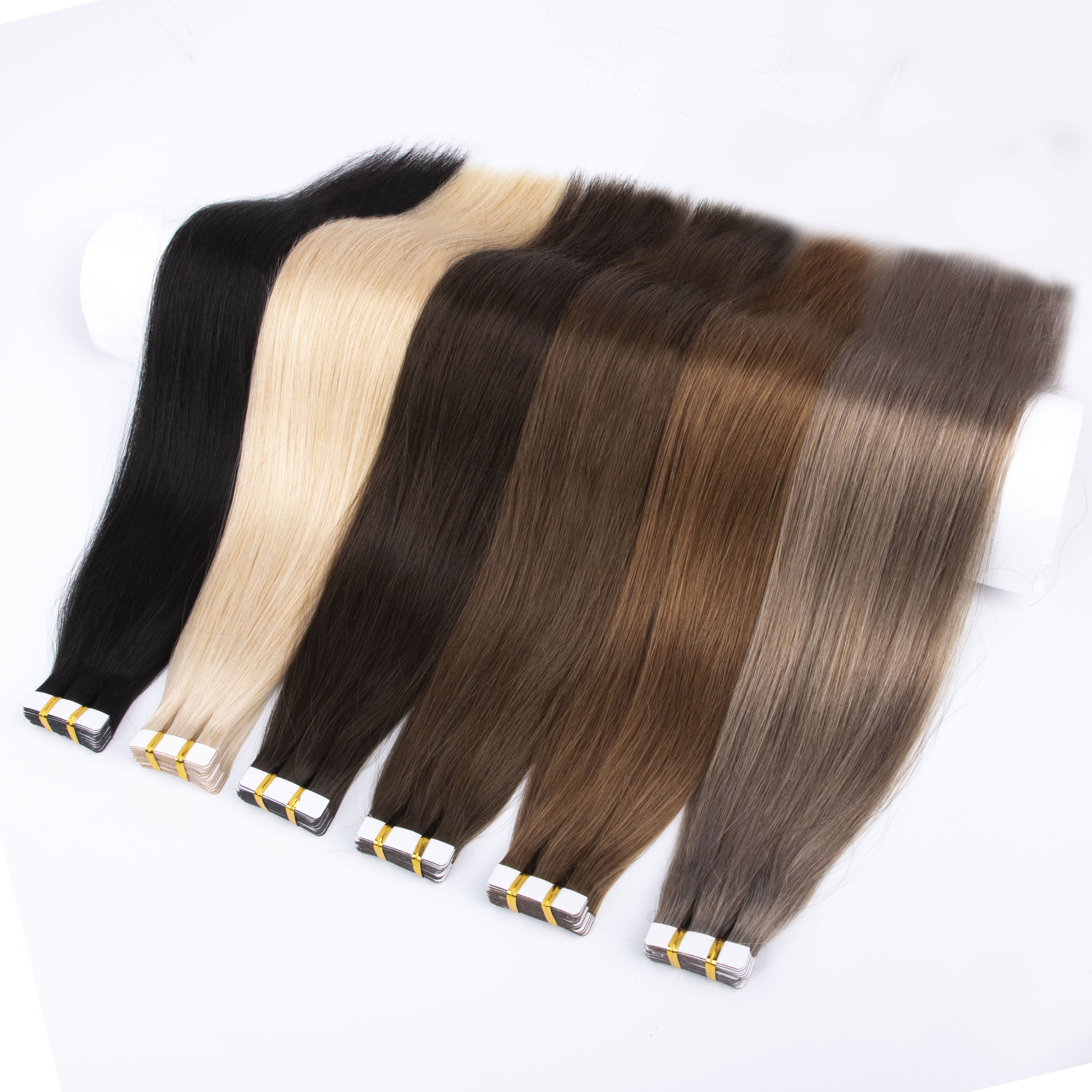 Invisible Seamless Tape Hair Top Quality Russian Cuticle Hair Extensions Injected Tape in Human Hair Extensions