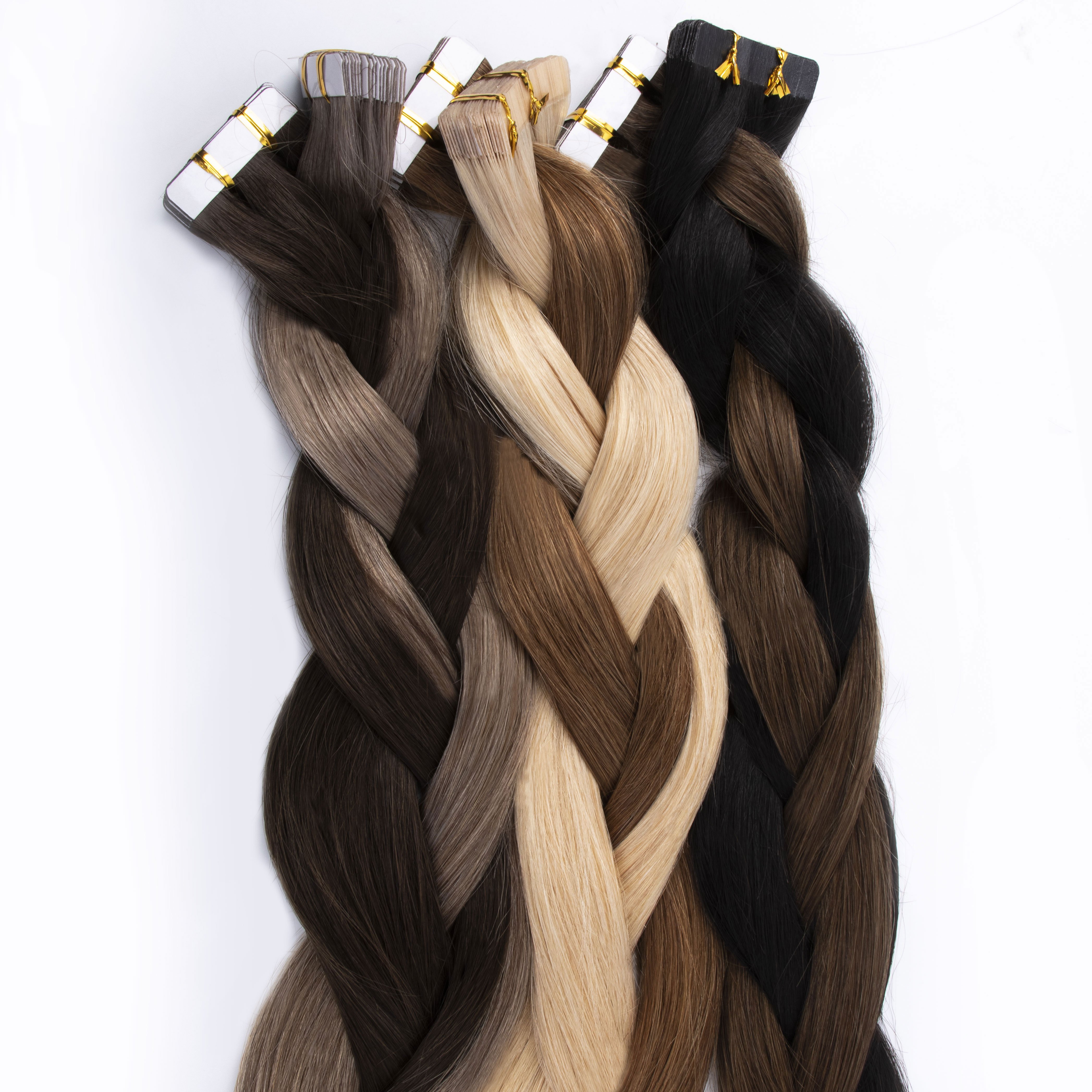 Invisible Seamless Tape Hair Top Quality Russian Cuticle Hair Extensions Injected Tape in Human Hair Extensions