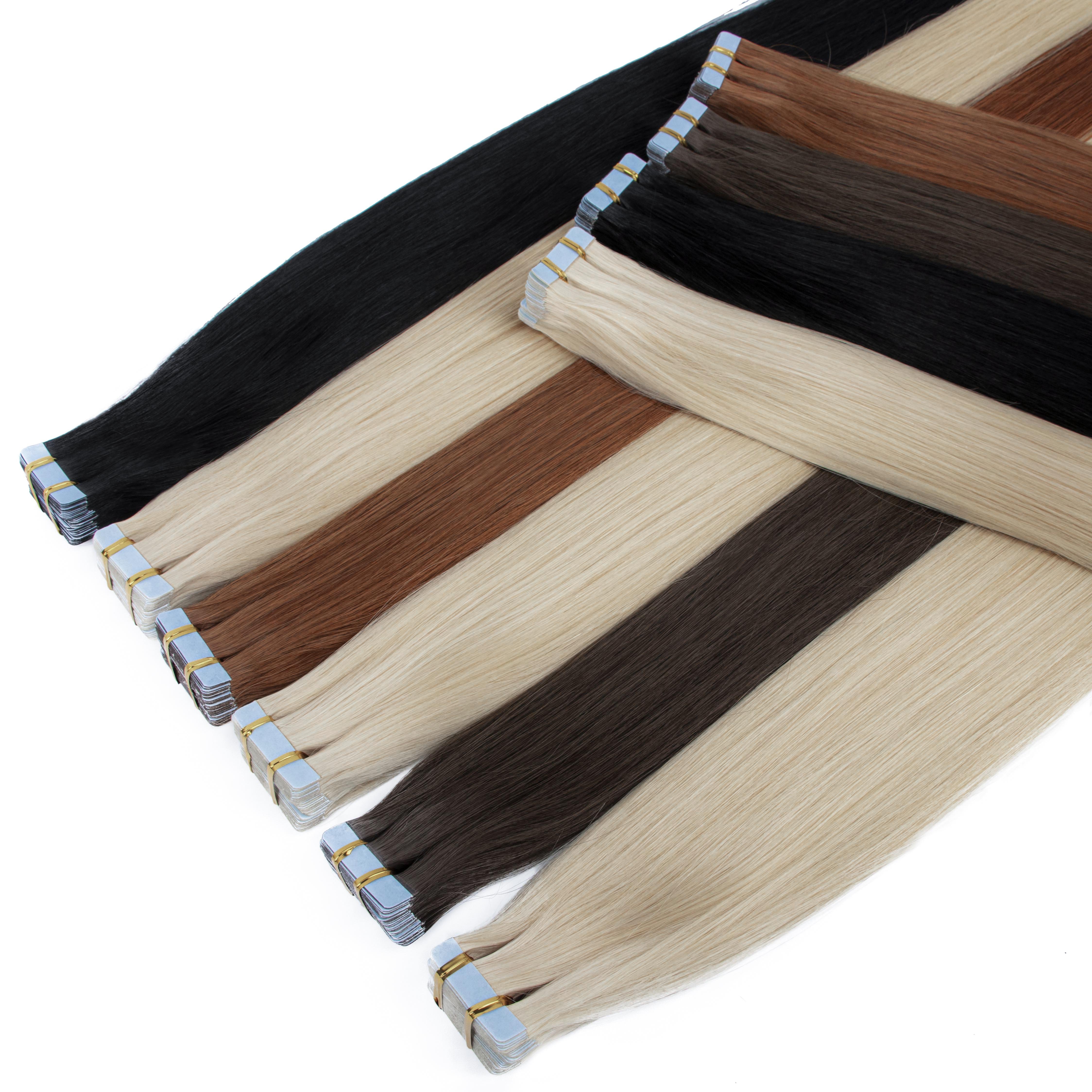 Invisible Seamless Tape Hair Top Quality Russian Cuticle Hair Extensions Injected Tape in Human Hair Extensions