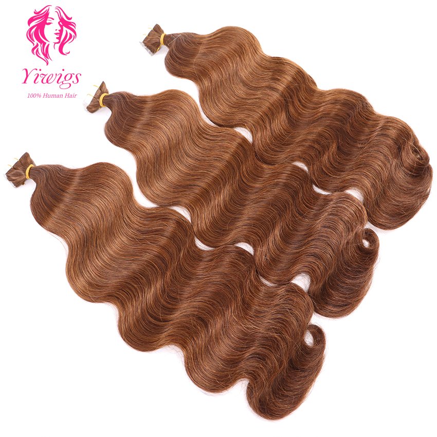 Body Wave Tape In Human Hair Extensions 4 Color 100% Remy Tape in Hair Adhesive Invisible Brazilian Hair Extensions