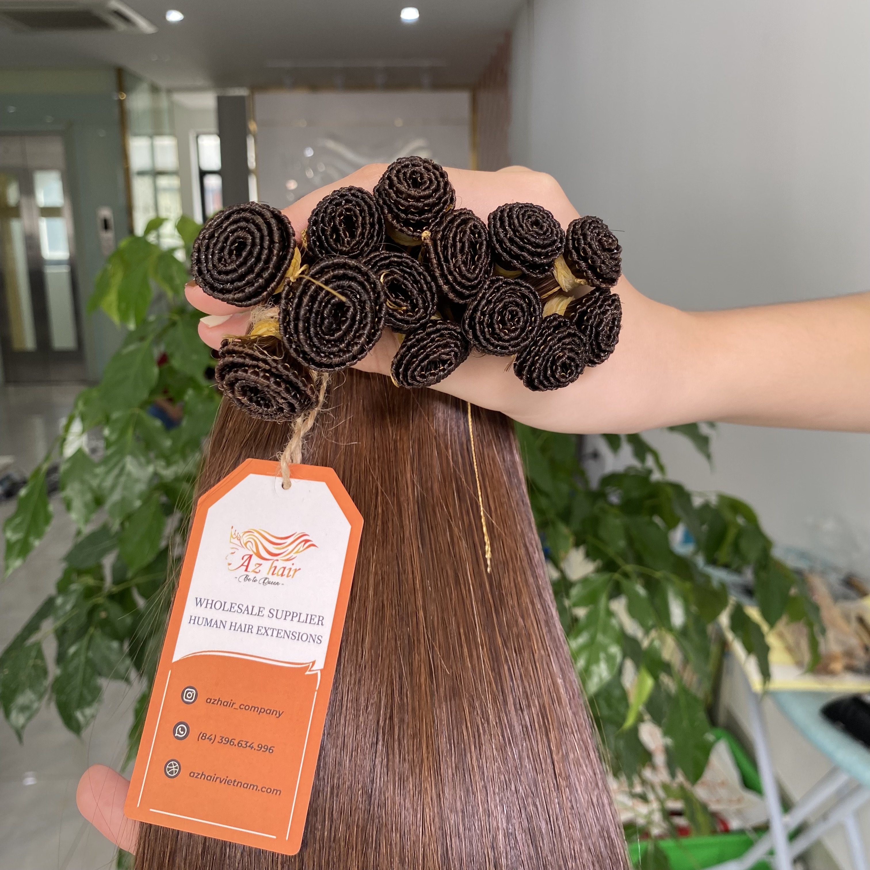Unprocessed Virgin Human Hair Wholesale High Quality Hand Tied Weft Straight Hair Available Remy Human Hair Extensions