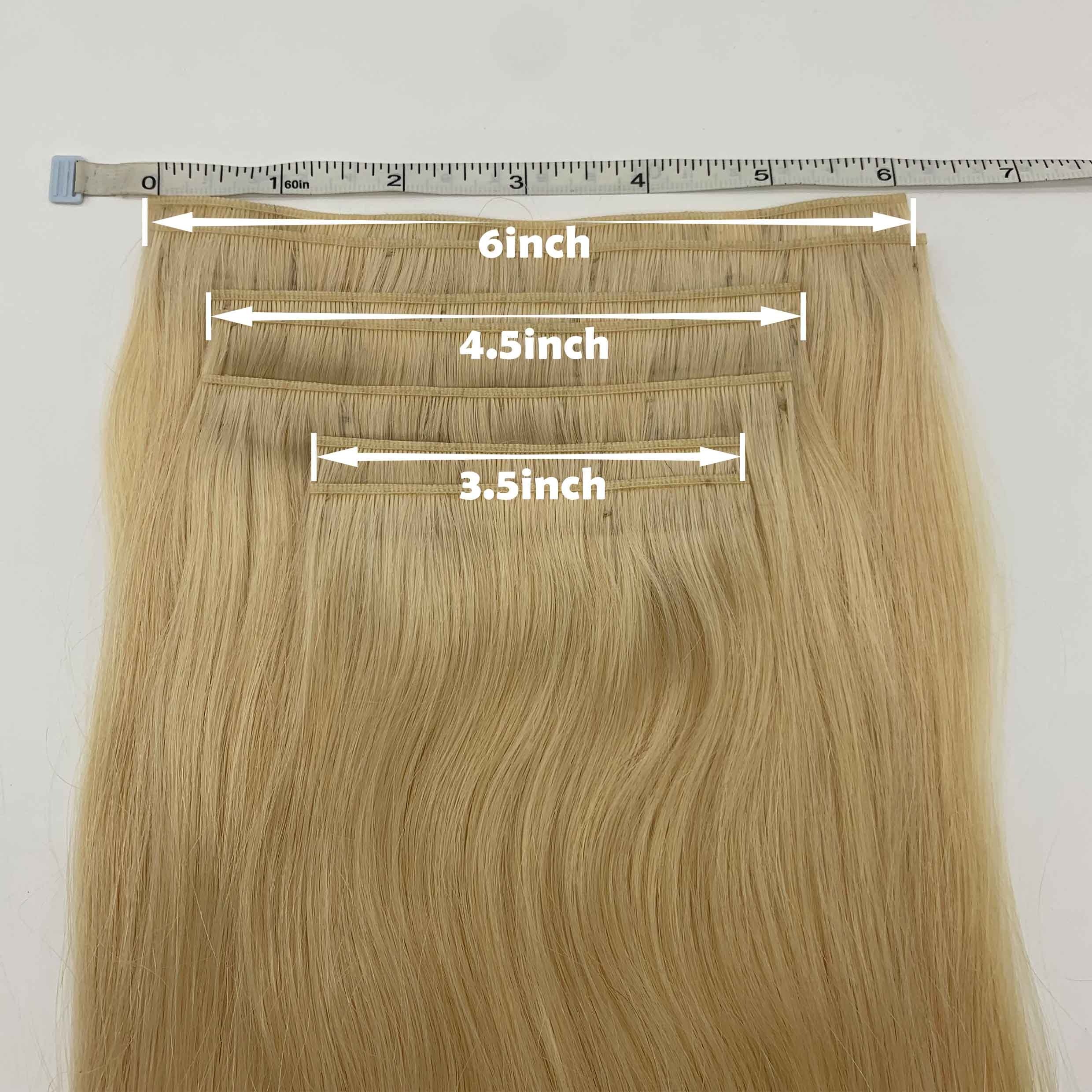 2024 New Design Invisible Clip In Manufacturing Price Remy Human Natural Unprocessed Virgin Raw Russian Hair PU Seamless Clip In