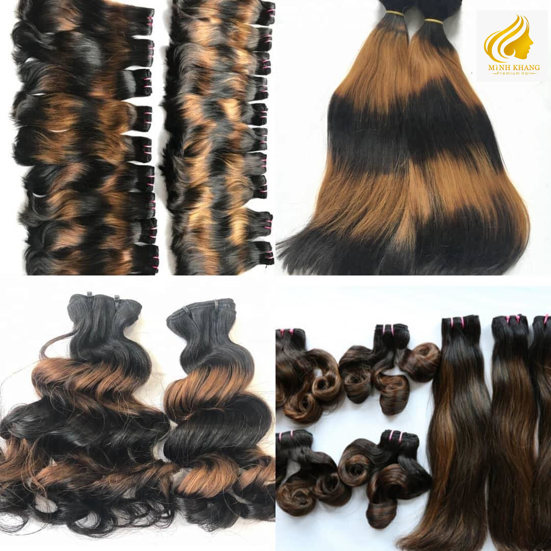 Human Hair Extensions NEW PRODUCT 2024 Genius weft Human Hair Extensions Light Color 100% Human Hair Origin Vietnam