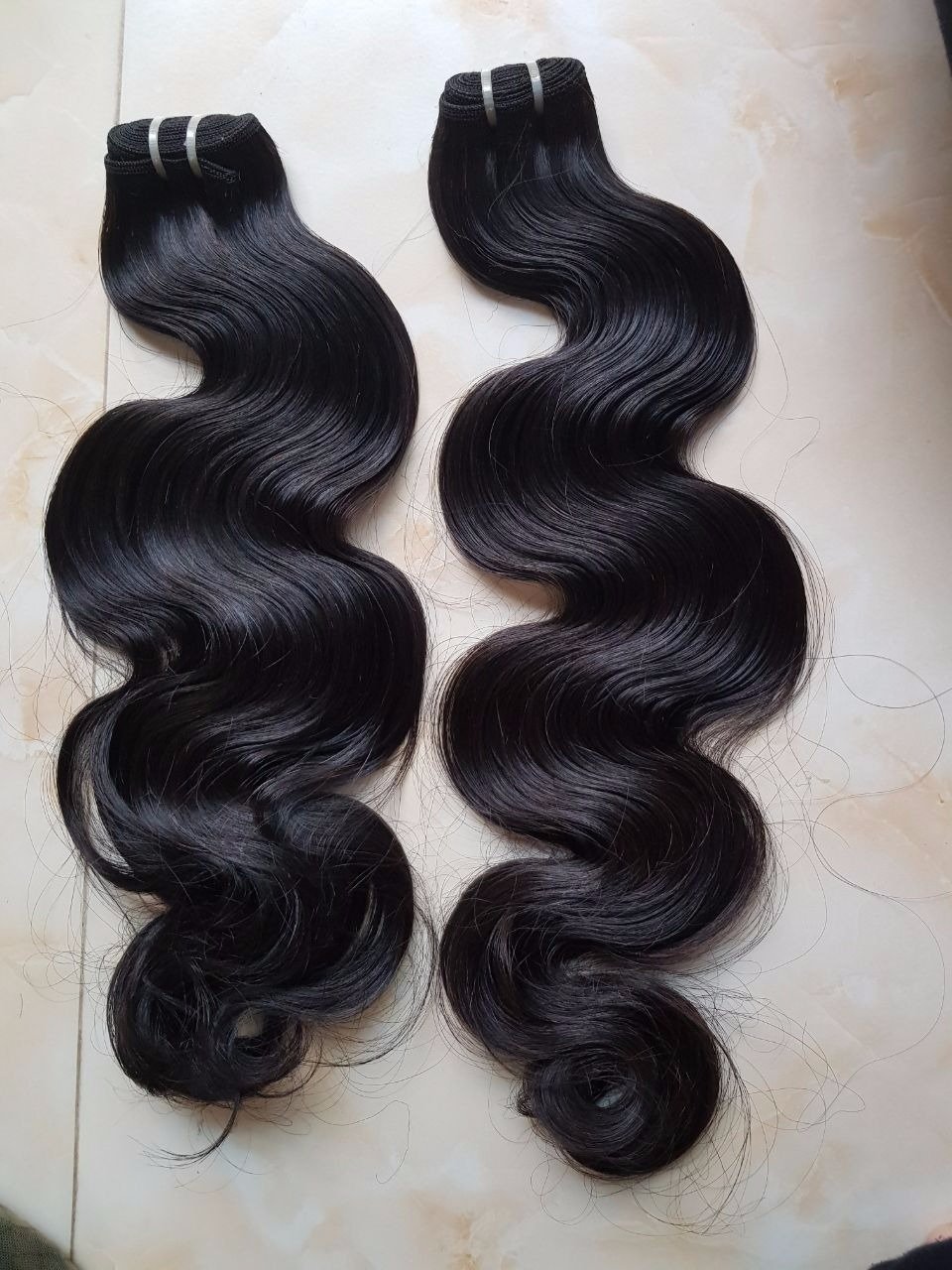 100% human hair extensions super soft & silky, smooth waves body wavy wig bundles