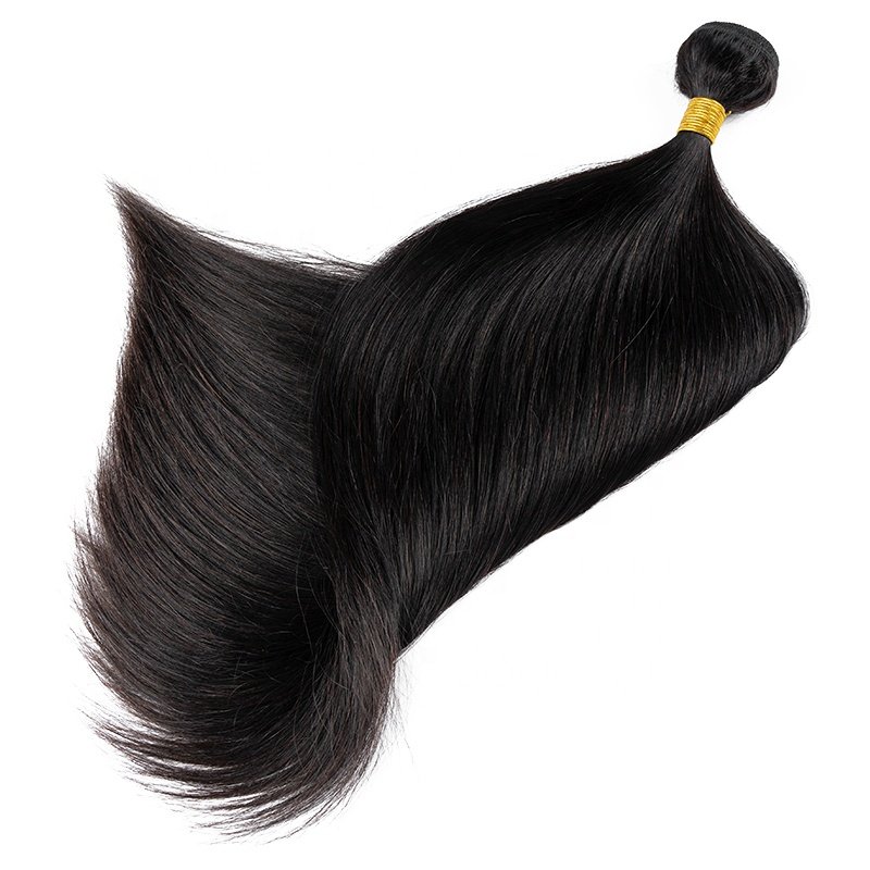 Wholesale hair factory 100gram 8 to 18inches raw virgin super double drawn natural black straight wave human hair extension