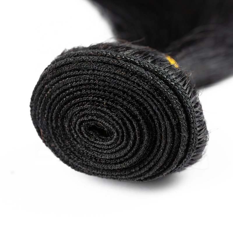Wholesale hair factory 100gram 8 to 18inches raw virgin super double drawn natural black straight wave human hair extension
