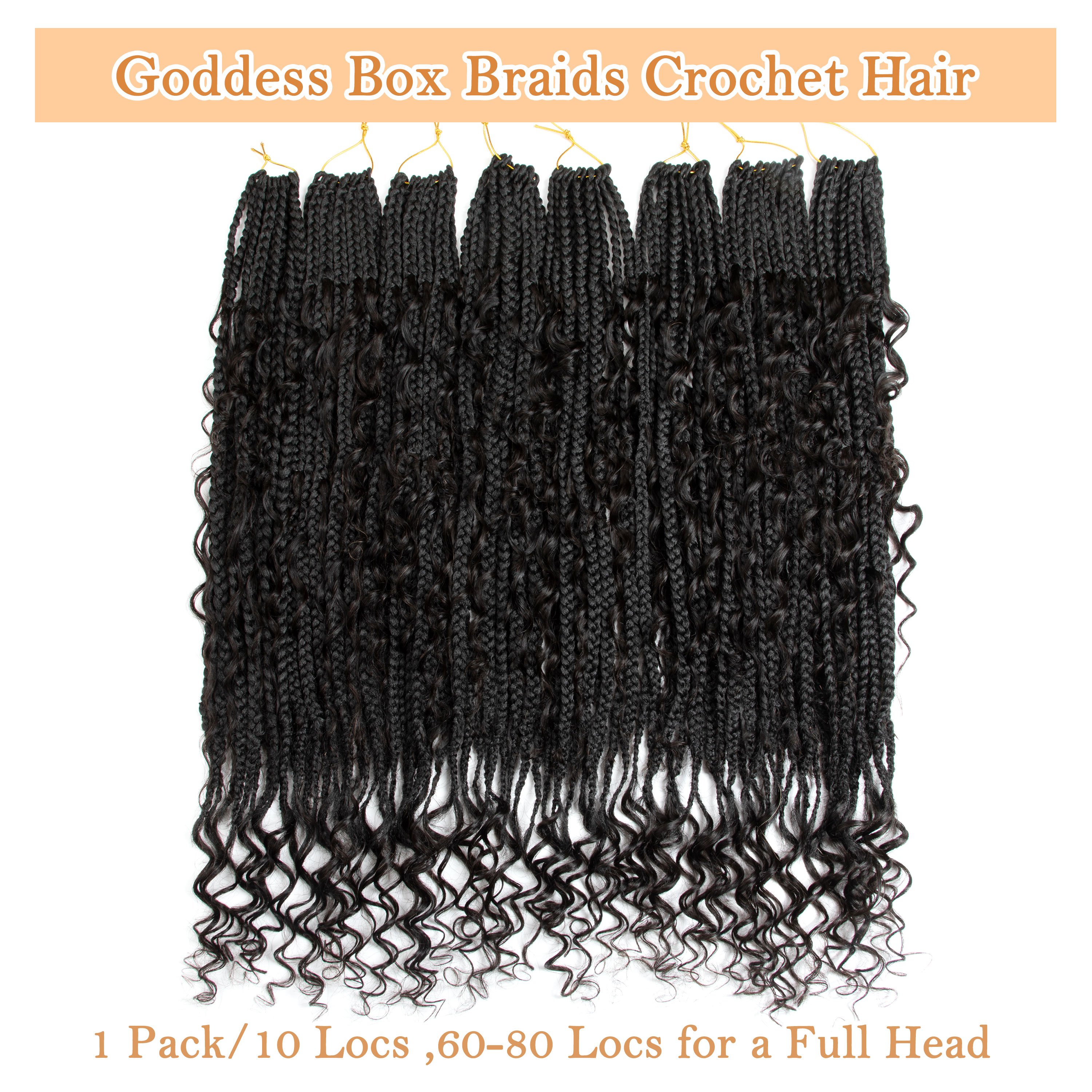 BLT new arrivals Boho goddess box braids crochet hair pre looped synthetic boho box braids locs crochet with human hair curlys