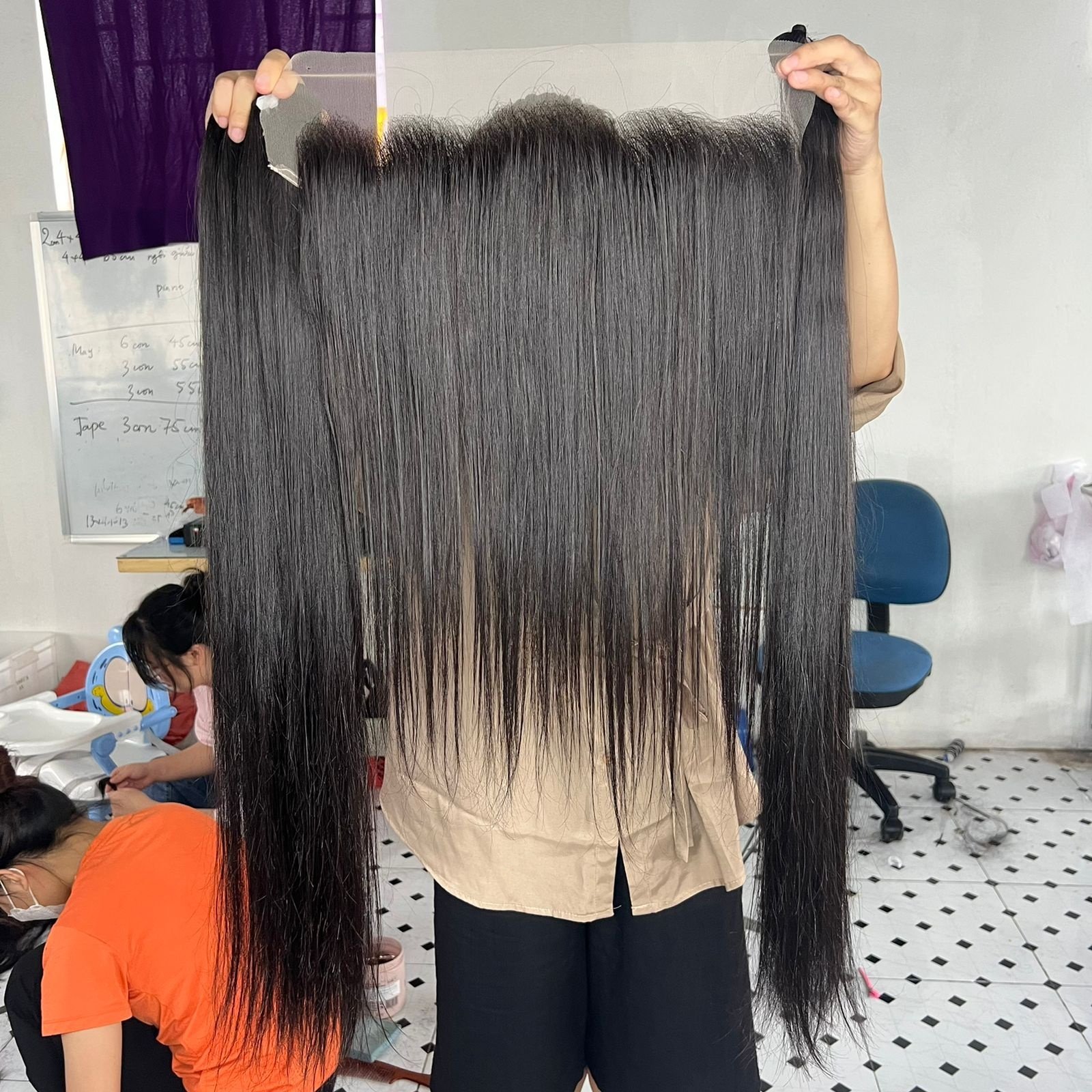 Wholesale Natural Straight Lace Frontal Wigs Human Hair Vietnamese For Black Women 100% Unprocessed Virgin Human Hair Extension