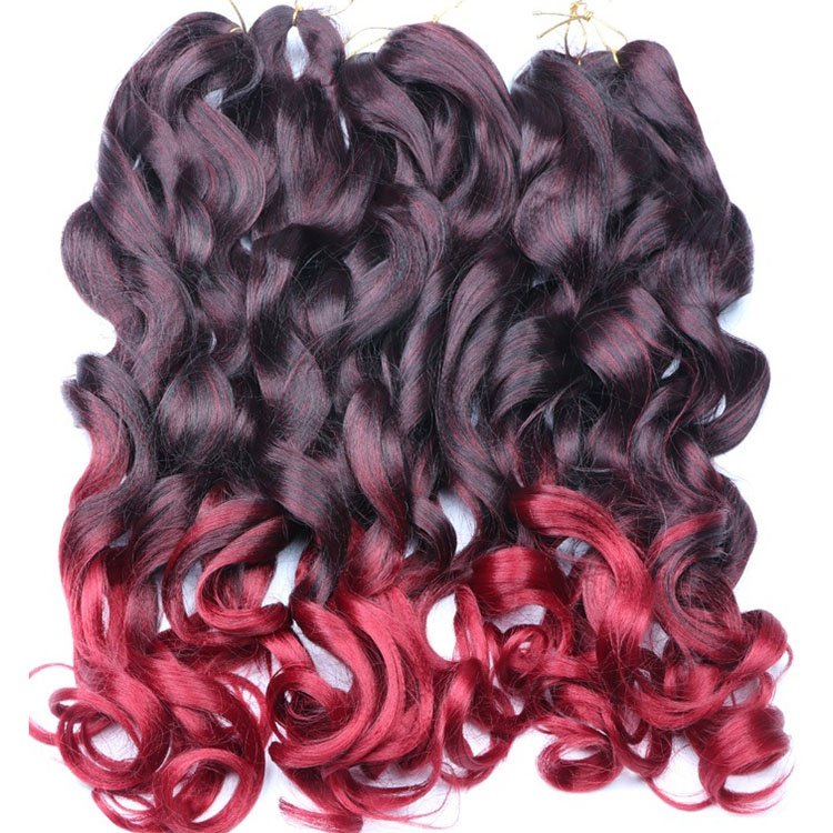 Wholesale 150g Curly Braids Loose Wave Braiding Hair Hot Sale Synthetic French Curl Braiding Hair