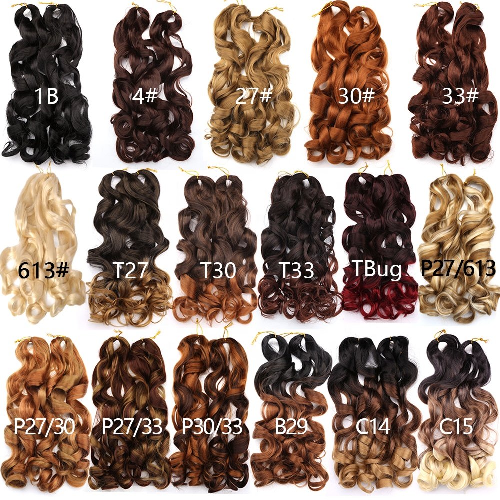 Wholesale 150g Curly Braids Loose Wave Braiding Hair Hot Sale Synthetic French Curl Braiding Hair